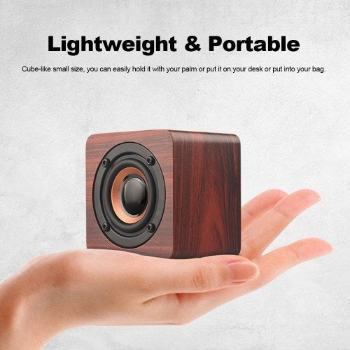 Q1 Mini Portable Wooden Bluetooth Speaker