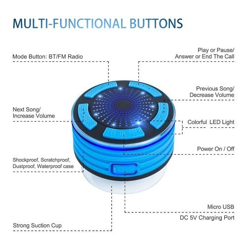 IPX7 Waterproof Mini Portable Outdoor BT Speaker