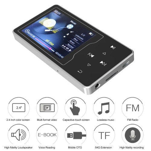 RUIZU D08 8GB MP3 MP4 Audio & Video Player Player with Headphone