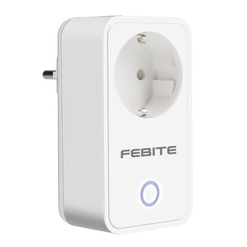 FEBITE FBE1 10A WiFi Smart Socket EU Plug Support Smartphone Remote Control & Timing Switch Works with Amazon Alexa & Google Home