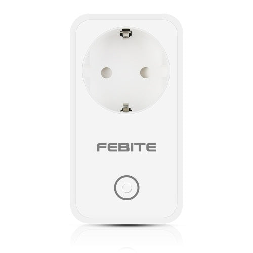 FEBITE FBE1 10A WiFi Smart Socket EU Plug Support Smartphone Remote Control & Timing Switch Works with Amazon Alexa & Google Home