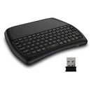 D08 English Version 2.4GHz Wireless QWERTY Keyboard Remote Control