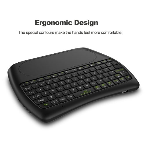 D08 English Version 2.4GHz Wireless QWERTY Keyboard Remote Control