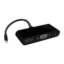 USB-C Type-C to HD VGA 3.5mm Audio 3 in 1 Converter Adapter with USB 3.0 HUB