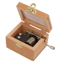 Wooden Hand Crank Music Box Hand-operated Music Case Creative Children Toy Festival Presents Birthday Gifts for Girls