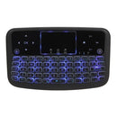 A36 Mini Wireless Keyboard 2.4GHz 4 Color Backlit Air Mouse Touchpad Keyboard For Android TV Box Smart TV PC Rechargeable