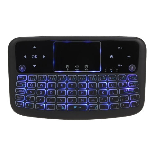 A36 Mini Wireless Keyboard 2.4GHz 4 Color Backlit Air Mouse Touchpad Keyboard For Android TV Box Smart TV PC Rechargeable