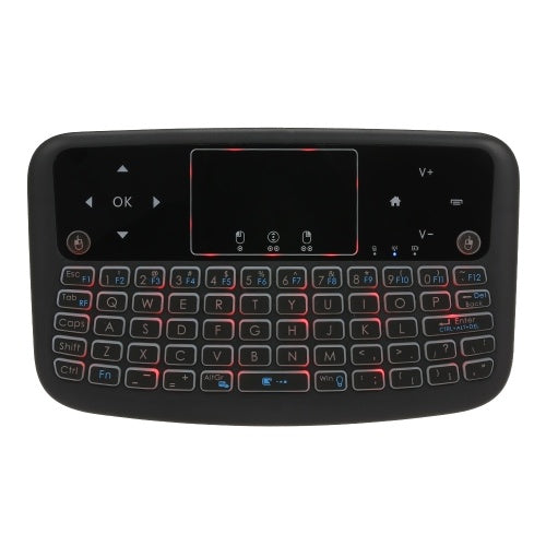 A36 Mini Wireless Keyboard 2.4GHz 4 Color Backlit Air Mouse Touchpad Keyboard For Android TV Box Smart TV PC Rechargeable