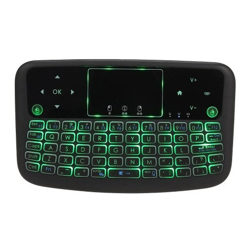 A36 Mini Wireless Keyboard 2.4GHz 4 Color Backlit Air Mouse Touchpad Keyboard For Android TV Box Smart TV PC Rechargeable