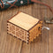 Wood Music Box Mini Vintage Engraved Hand-Operated Musical Box Birthday Christmas Valentine's Day Exquisite Gift