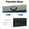 SADA V-198 USB Powered Sound Bar Computer Speakers with LED Lights 3.5mm Audio Mic Plug Wired Soundbar Speaker for PC Cellphone Tablets Desktop Laptop