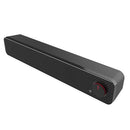 Smalody Soundbar Computer Speaker 3.5mm Wired Sound Bar USB Powered Speakers for Mobile Phone Laptop Computer