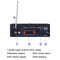 T2 Digital Audio Player BT Power Amplifier Audio 30W with USB Input FM Radio Control Subwoofer for Home and Car