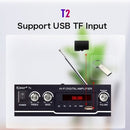 T2 Digital Audio Player BT Power Amplifier Audio 30W with USB Input FM Radio Control Subwoofer for Home and Car