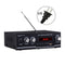 T2 Digital Audio Player BT Power Amplifier Audio 30W with USB Input FM Radio Control Subwoofer for Home and Car