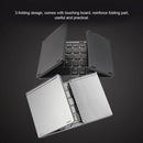 Mini 3-Folding Keyboard BT Foldable Cordless Keypad with Touchpad for Tablets Phone