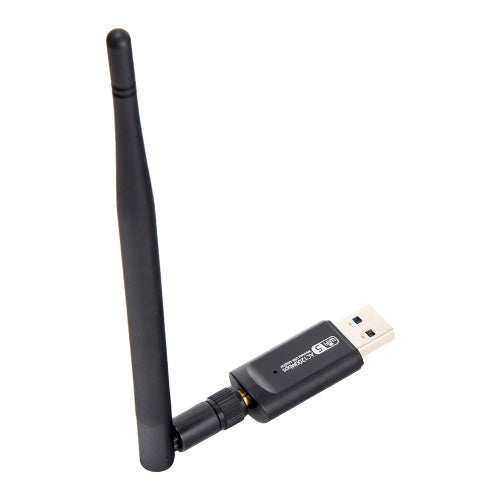 محول USB لاسلكي ثنائي النطاق 2.4G 5G WiFi بطاقة الشبكة AC1200Mbps USB3.0 واجهة المضيف مع هوائي خارجي 5dBi