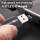 Dual Band Wireless USB Adapter 2.4G 5G WiFi Network Card AC1200Mbps USB3.0 Host Interface with 5dBi External Antenna