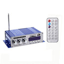 Mini BT Stereo Audio Power Amplifier Portable Sound Amp with Remote Control for Home and Car