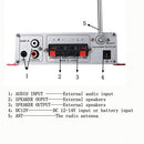 Mini BT Stereo Audio Power Amplifier Portable Sound Amp with Remote Control for Home and Car