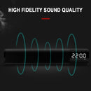 Bluetooth Soundbar Audio Player Wireless Speaker Subwoofer 3D Surround Speakers FM Radio Clock TF USB for Home TV PC