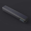 Bluetooth Soundbar Audio Player Wireless Speaker Subwoofer 3D Surround Speakers FM Radio Clock TF USB for Home TV PC