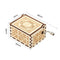 Wood Music Box Mini Vintage Engraved Hand-Operated Musical Box Birthday Christmas Valentine's Day Exquisite Gift