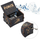 Wood Music Box Mini Vintage Engraved Hand-Operated Musical Box Birthday Christmas Valentine's Day Exquisite Gift