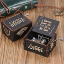 Wood Music Box Mini Vintage Engraved Hand-Operated Musical Box Birthday Christmas Valentine's Day Exquisite Gift