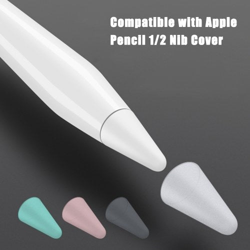 8PCS Silicone Replacement Tip Case Nib Protective Cover Skin Compatable with Apple Pencil 1st 2nd Touchscreen Stylus Pen Case 8 Colors Optional