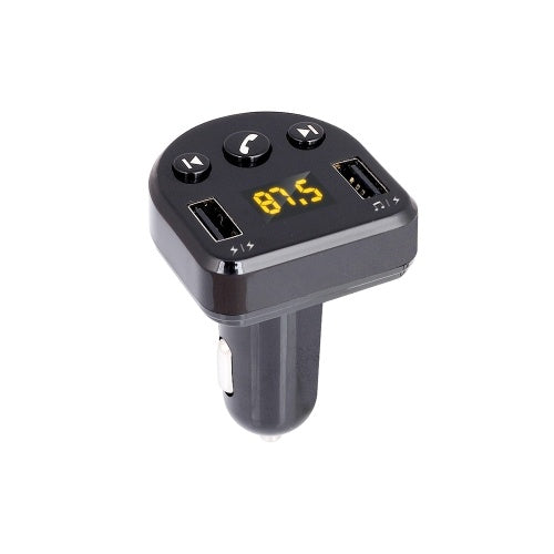 Car Charger Dual USB with FM Transmitter Bluetooth Hands-free FM Modulator Car Phone Charger