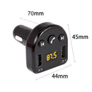 Car Charger Dual USB with FM Transmitter Bluetooth Hands-free FM Modulator Car Phone Charger