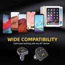 Car Charger Dual USB with FM Transmitter Bluetooth Hands-free FM Modulator Car Phone Charger