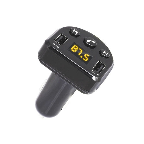 Car Charger Dual USB with FM Transmitter Bluetooth Hands-free FM Modulator Car Phone Charger