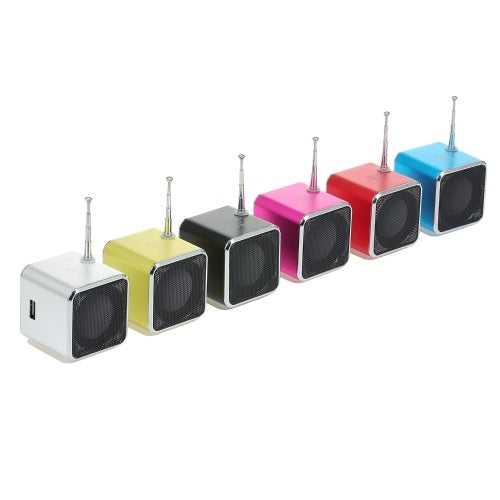 3.5mm Wired Mini Speaker Portable MP3 Player FM Radio Music Amplifier