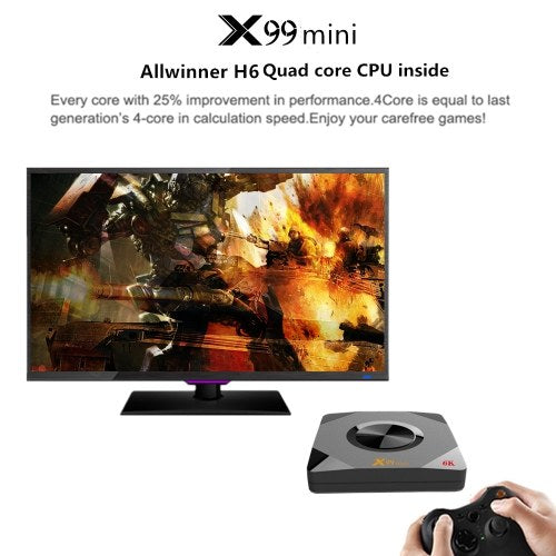 X99 MINI Smart Android 9.0 TV Box  4GB / 32GB