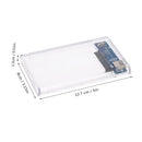 USB 3.0 HDD Case Box Hard Drive Enclosure Compatible with 2.5-inch SATA HDD Enclosure Universal Transparent