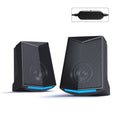 V-115 Computer Desktop Speaker Audio 2.0 Sound Channel Stereo Sound 3W Output Power USB Mini Portable Subwoofer for PC Laptop Phone