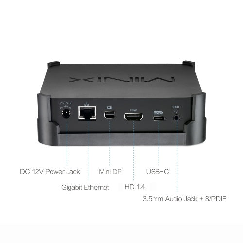 MINIX NEO N42C-4 Mini PC Win10 Pro Intel Apollo Lake J4205 UHD 4K Media Player 4GB/64GB