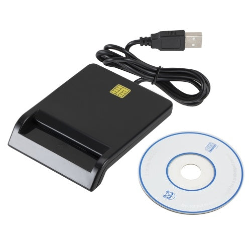 USB 2.0 قارئ البطاقات الذكية الذكية IC قارئ بطاقات لبطاقة البنك IC/ID EMV قارئ بطاقات USB-CCID ISO7816 لنظام التشغيل Windows 7 8 10 Linux OS