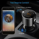 C26S Handsfree BT Connected Wireless Stereo FM Transmitter USB Car Charger