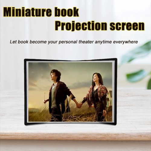 18.3-inch Projector Book Screen Portable PVC Projection Screen Fabric Anti-Crease Indoor Outdoor Projector Movies Screen for Home Theater Meeting