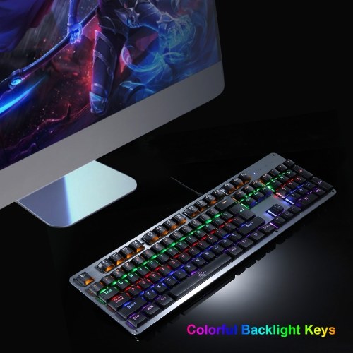 Illuminated Keyboard 104 Keys Gaming Keyboard USB Powered Operated 3 Levels Adjustable Brightness