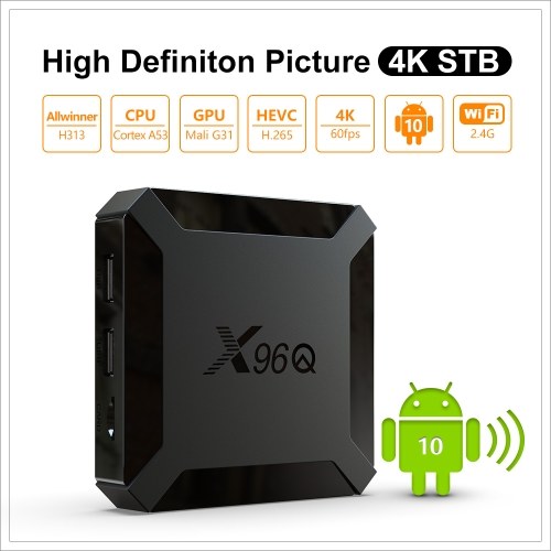 X96Q TV Box Android 10.0 Allwinner H313 Quad Core ARM Cortex A53 TV Set Top Box Support 4K 3D Media Player