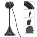 HD 480P USB 2.0 Webcam With Mic 4 LEDs Light Driver-Free Laptop Computer Web Camera