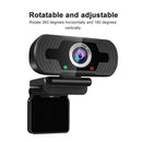 1080p Full HD Webcam USB Web Camera  Clip-On Webcams with Microphone for Computer PC Laptops Video Conference