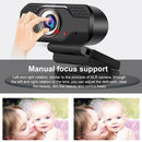 1080p Full HD Webcam USB Web Camera  Clip-On Webcams with Microphone for Computer PC Laptops Video Conference