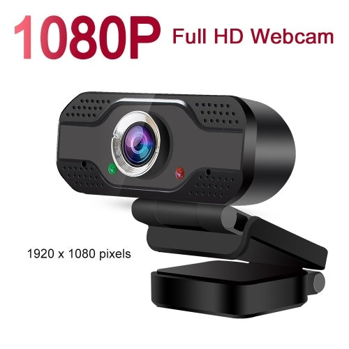 1080p Full HD Webcam USB Web Camera  Clip-On Webcams with Microphone for Computer PC Laptops Video Conference