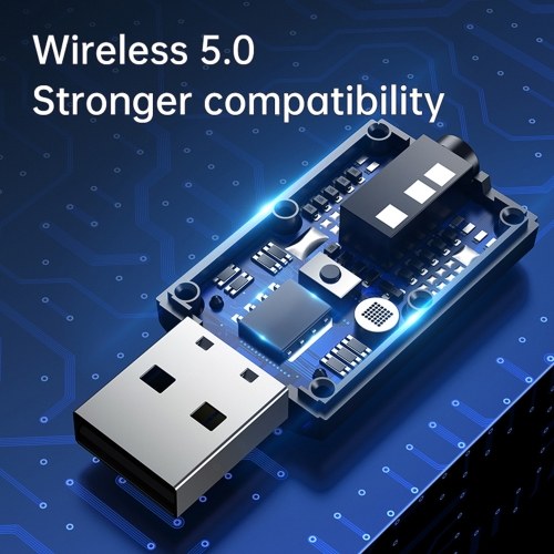 بلوتوث 5.0 استقبال الصوت الارسال AUX USB 3.5 مللي متر جاك ميكروفون يدوي دعوة للتلفزيون سيارة الكمبيوتر الموسيقى ستيريو محول لاسلكي