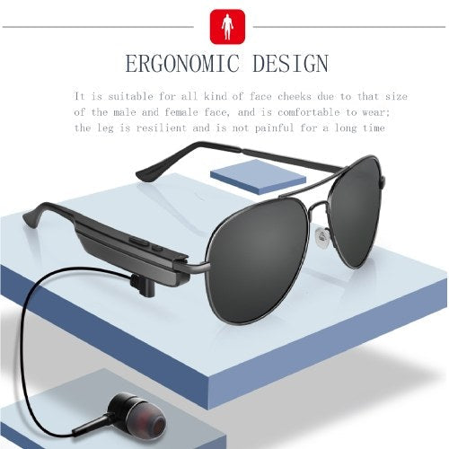 A8 Smart Bluetooth Headset Sunglasses Men Women Polarized Sun Glasses Driving Sports Glasses Music Calling Glasses